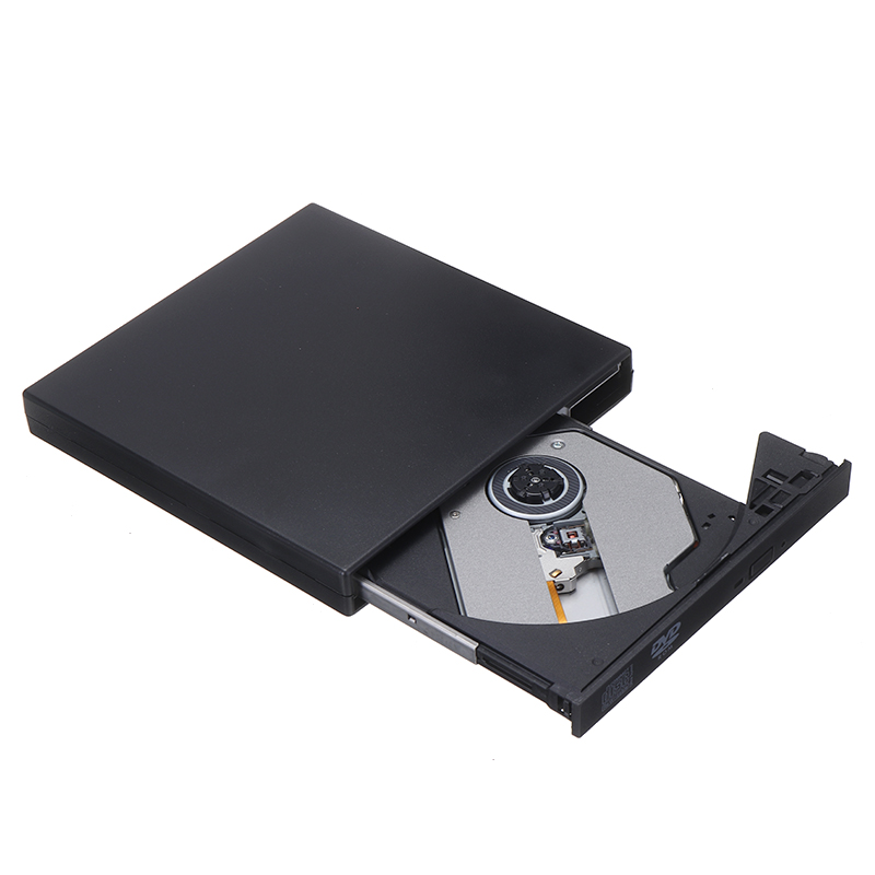 Pohiks 1pc USB 3.0 Slim External DVD/CD ROM Burner Writer Player Portable Desktop Notebook Universal CD Recorder: Black