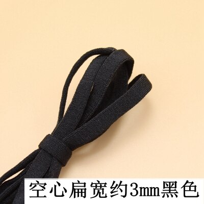 Masque souple coloré pour masques 10 m/Lot | Avec noyau, corde ronde plate élastique, bande caoutchouc, accessoire de couture de bricolage: 2-3mm kongxin
