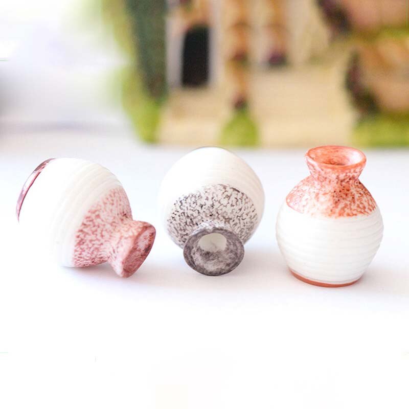 1/3Pcs Mini Hars Kleine Vaas Thuis Tuin Decoratie Fijne Cut Vaas Decor Diy Craft Micro Landschap Vaas ornamenten