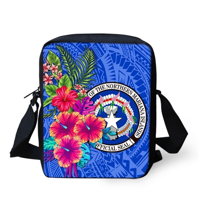 Ilhas marianas do norte tatuagens impresso bolsa de ombro para crianças meninos mini mensageiro sacos viagem crossbody versipacks: 14