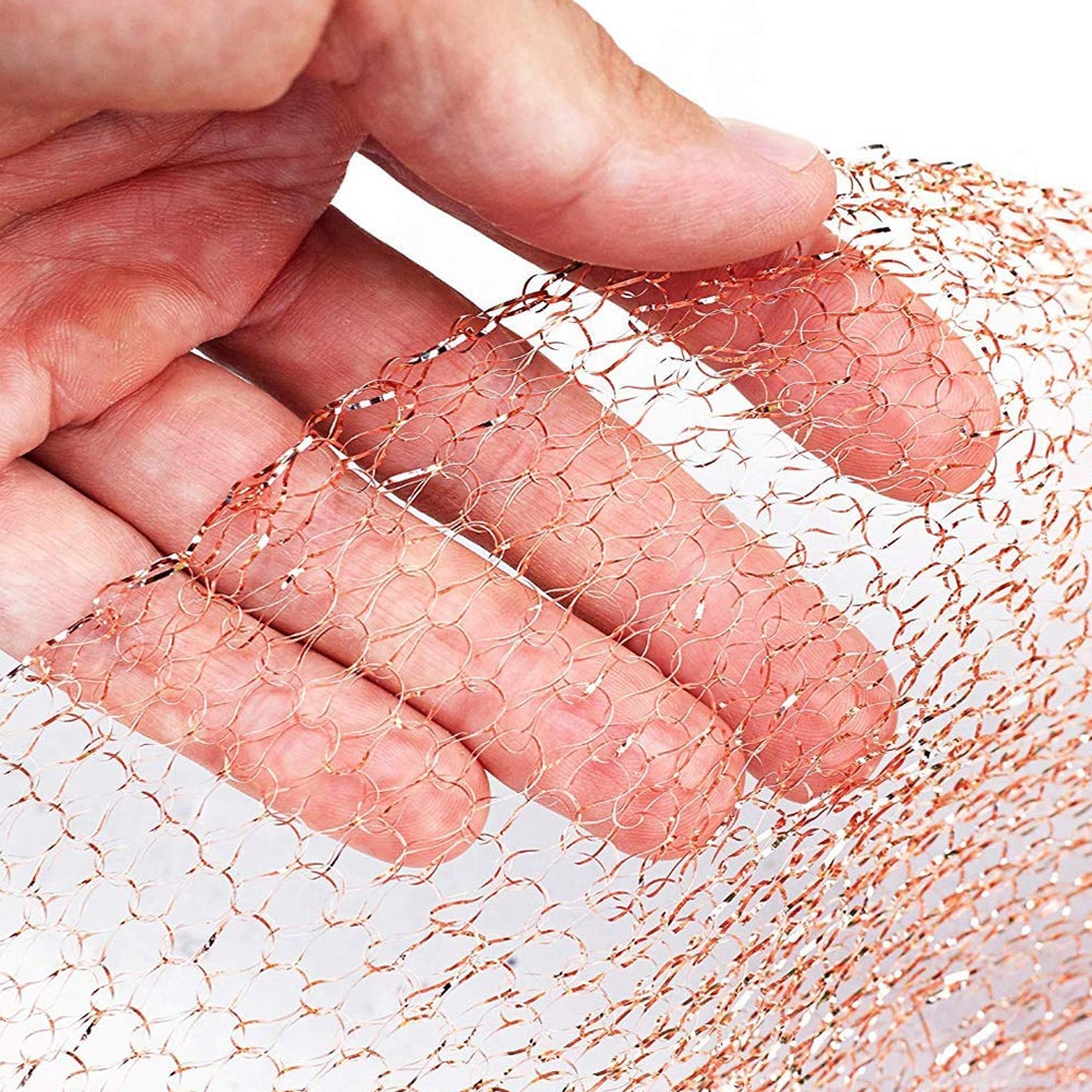 6/15/30m Anti-bite Knitted Copper Mesh Bat Mouse Cave Hole Blocker Tool Garden Netting