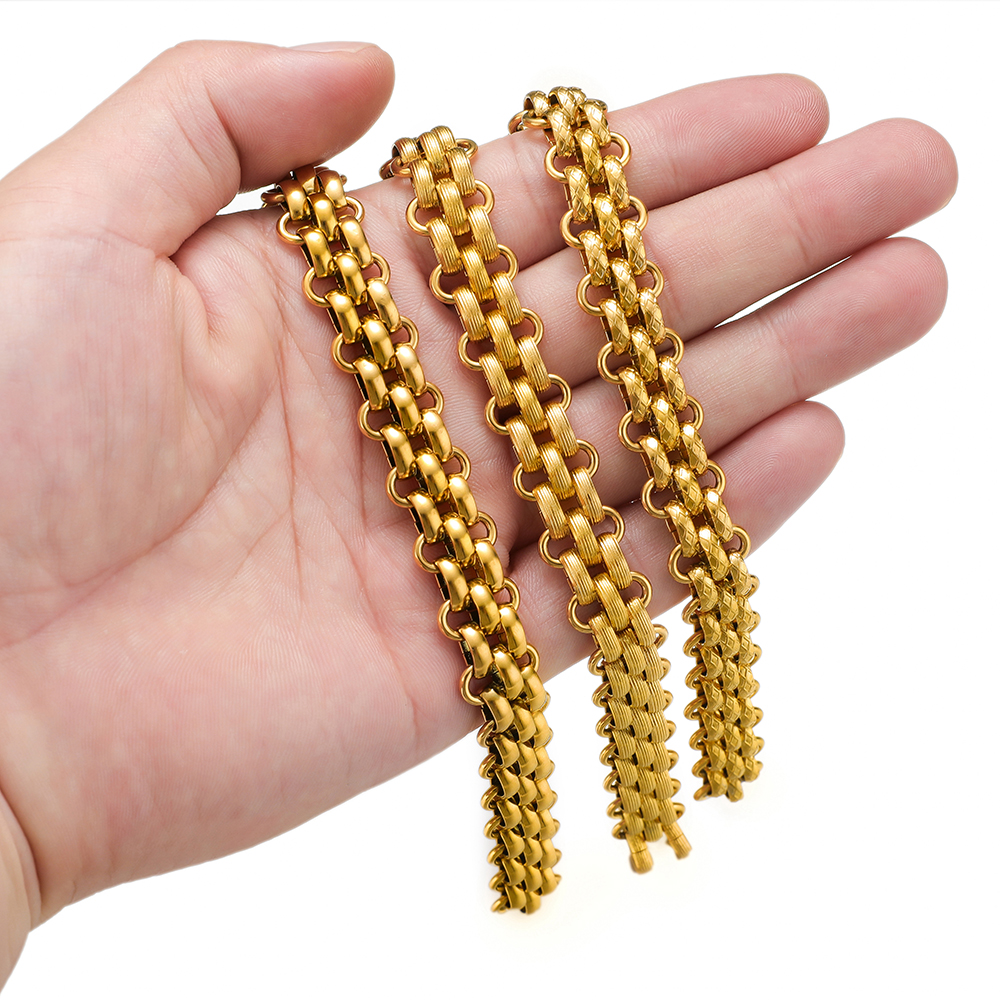 Cadenas gruesas grandes y pesadas de acero inoxidable de 1 metro para joyería DIY, collares Punk de Hip Hop, suministros de accesorios para pulseras
