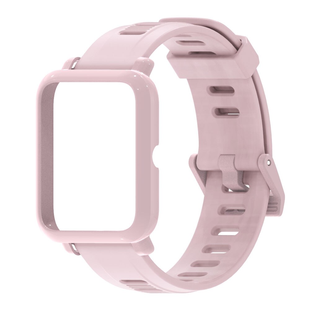 Handledsrem för huami amazfit bip s armband 20mm klockband skydd armband för amazfit bip 1s skyddsfodral för bip s: Rosa
