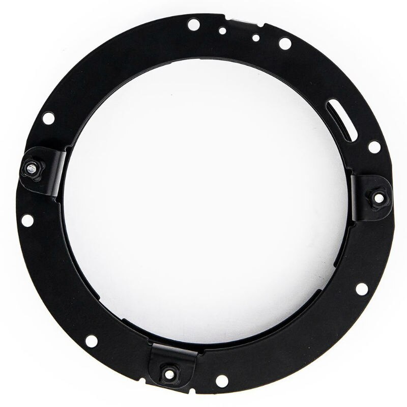 7Inch LED Headlight Bracket Black Mounting Bracket, 7inch Stainless Steel Motorcycle Trim Ring for Touring Softail