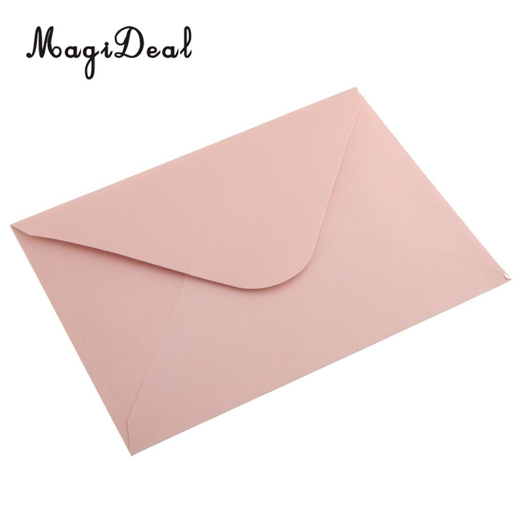 Kids Party Invitation Card Blue Boy Pink Girl with Ribbon Envelope DIY Card