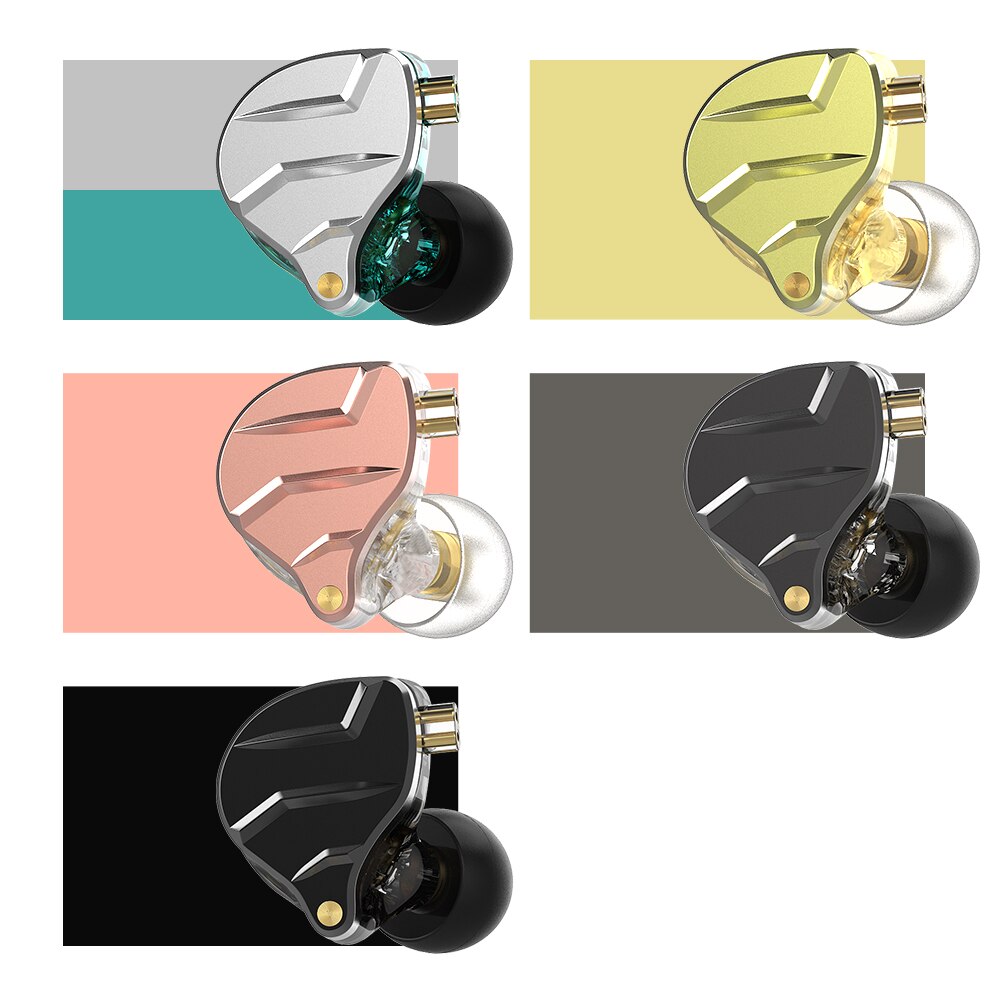 QKZ ZX1 Wired Headphones With Microphone HiFi Earphone Stereo Noise Cancelling Headset Bass Earbuds Sports Running Music Monitor