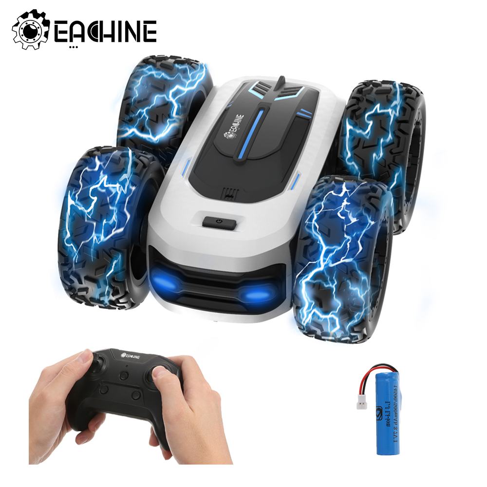 EACHINE – voiture cascadeuse EC10 télécommandée, Double face, Rotation et retournement de 360 °, dérive électrique, haute vitesse, pour adultes et enfants