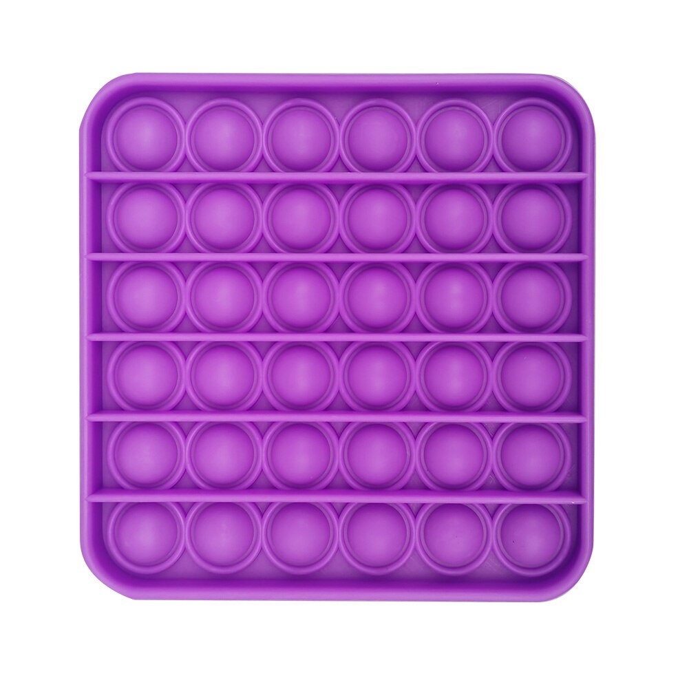 Pop it Push Bubble Fidget giocattoli sensoriali giocattoli Antistress Puzzle da tavolo spremere giocattoli divertenti Silicone Push Pop giocattoli per bambini adulti: 4