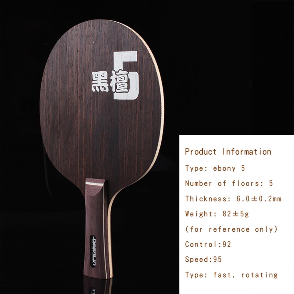 Original Deeplin Ebony 5 Ebony 7 Table Tennis Blade Table Tennis Racket Offensive Arc Ping Pong Blade