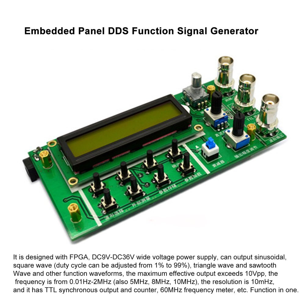 FellTech SGP1002S eingebettet Tafel DDS Funktion Signal Generator/Lehre Instrument Signal Frequenz Zähler UNS Stecker