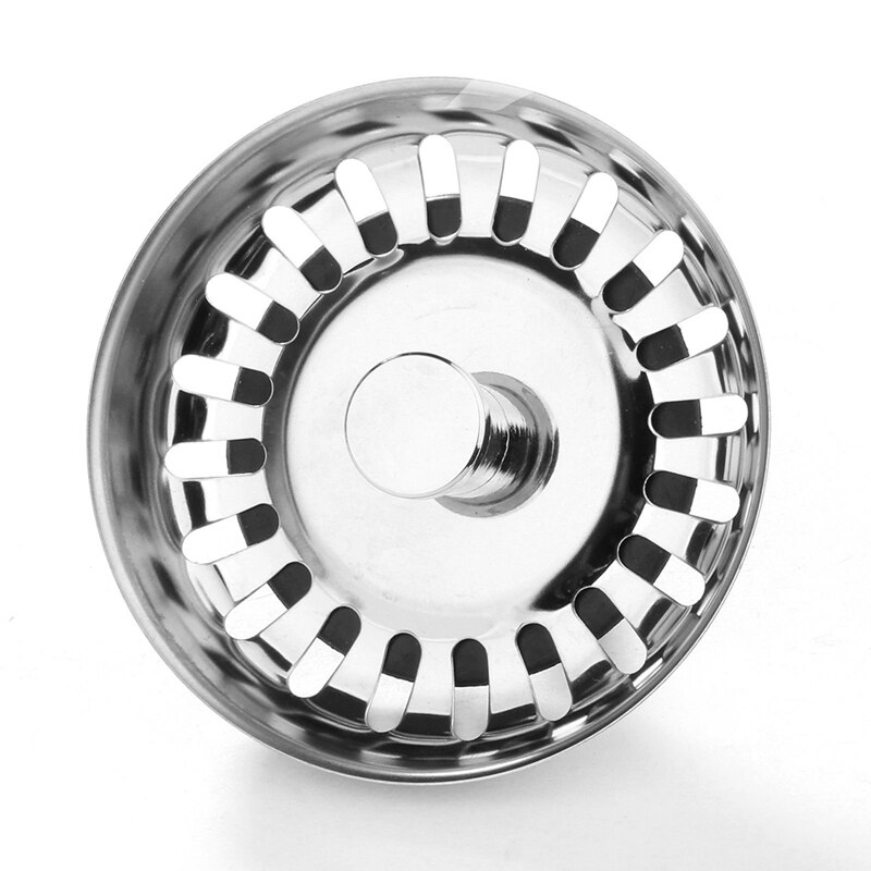 2x Keuken Afval Rvs Spoelbak Zeef Plug Drain Stopper Filter Mand