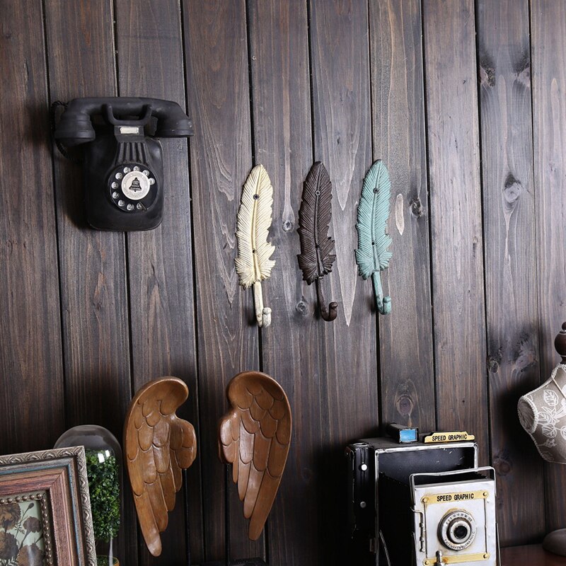 Ganchos de hierro fundido Vintage para colgar en la pared ganchos de hierro Retro para colgar en la pared, barra para el hogar, decoración de abrigos, manualidades,