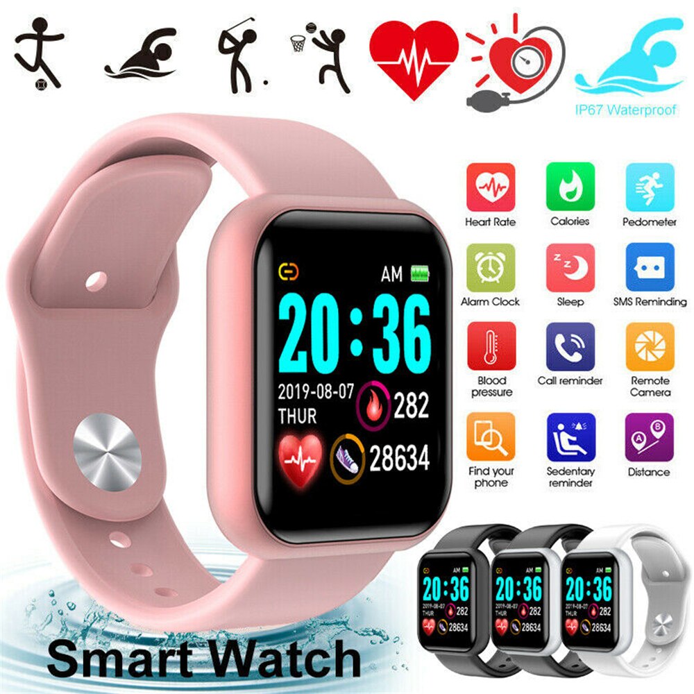 Bluetooth Smart Horloges Waterdichte Sport Fitness Tracker Bloeddruk Hartslagmeter Voor Ios Android Vrouwen Smartwatch Mannen