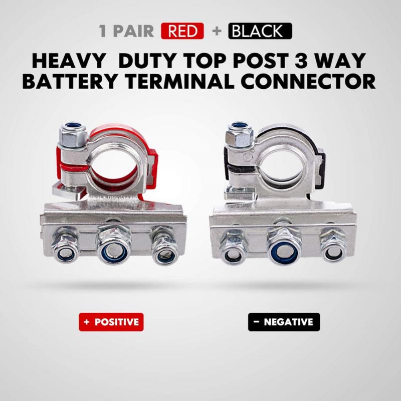 1 Pair 12V 24V Car Battery Terminal Wire Cable Clamp Terminal Connectors Car Accessories Fast