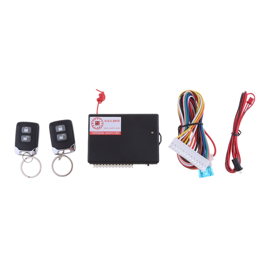 Universal Model Car Keyless Entry With LED Indicator And 2 Remote Controls