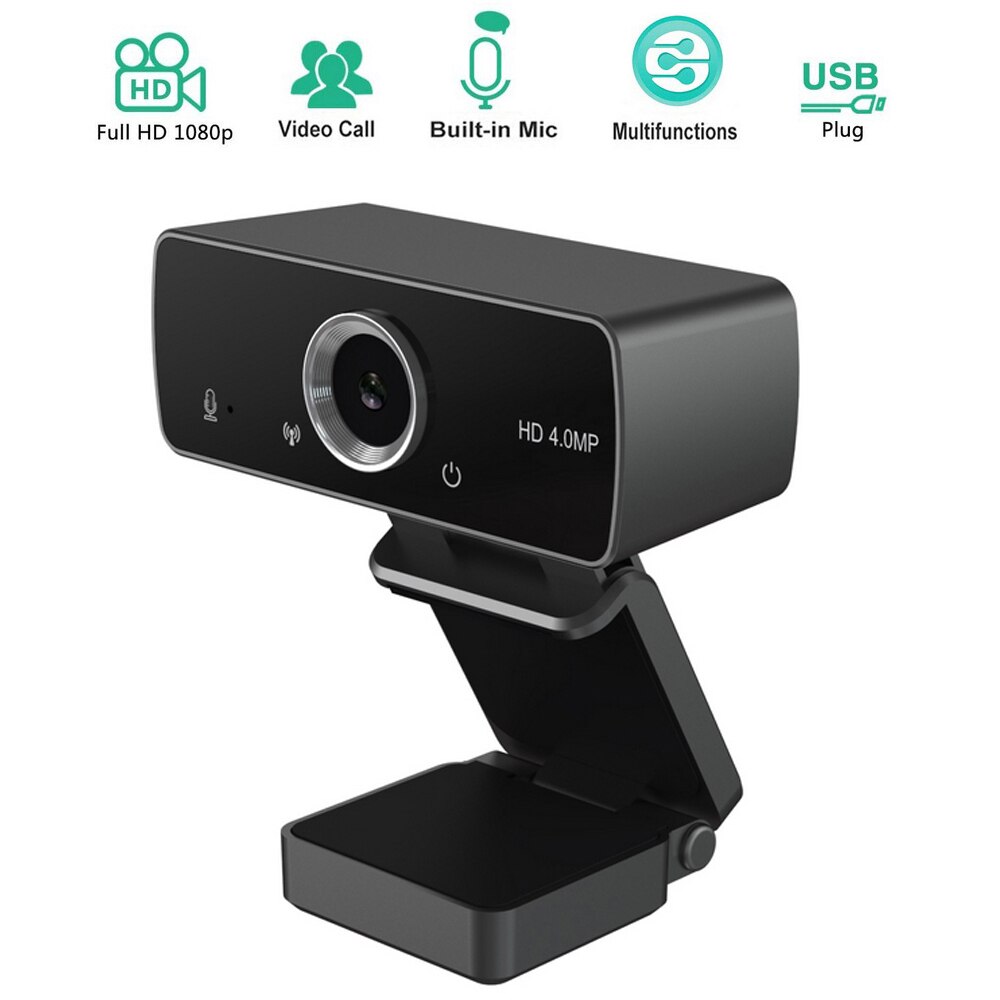 Webcam 400w1080P Full HD Camera Online Teaching Live Video Conference Video Chat Smart TV External Device USB Plug