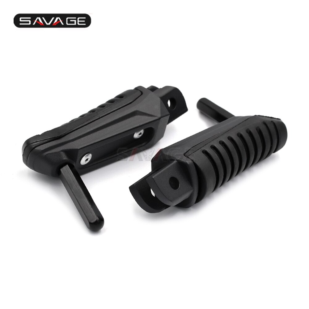 Voetsteunen voor de voorste rijder, voetsteunadapters voor suzuki hayabusa 1999 motoraccessoires pedalen aluminium