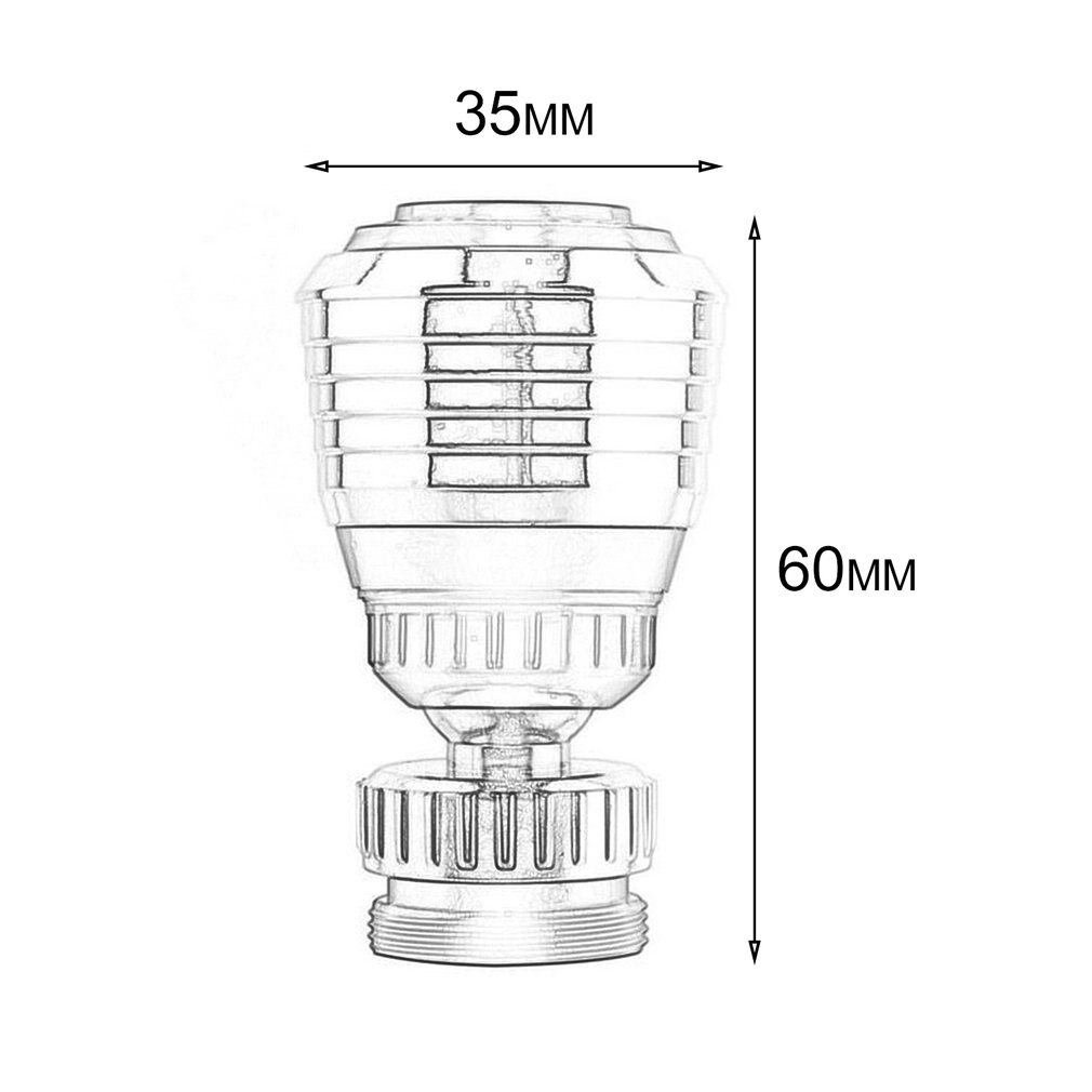 360 draaibare kraan draaibare eind diffuser waterbesparende adapter apparaat anti-spat douche bad klep filter voor thuisgebruik