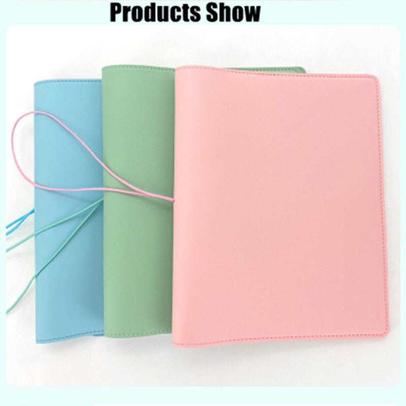 A5 Cute PVC Soft Leather Notebook Cover Office Personal Binde Leather Case Handbook Cover