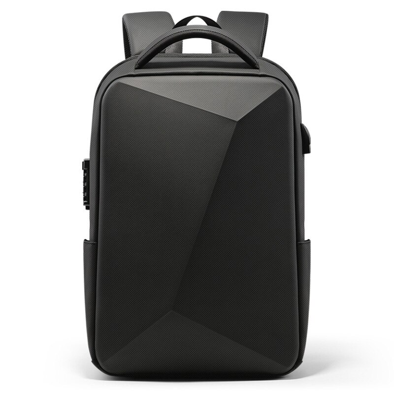 Mochila masculina com trava antifurto para laptop, mochila de 15.6 polegadas com fechamento usb para carregar laptop, bolsa para viagem de alta qualidade, mochila masculina de negócios: Default Title