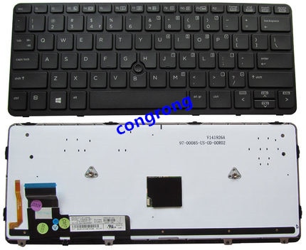 Amerikaanse Zwart Toetsenbord Voor Hp Elitebook 820 G1 820 G2 Backlight Met Pointing Sticks Laptop Toetsenbord Engels