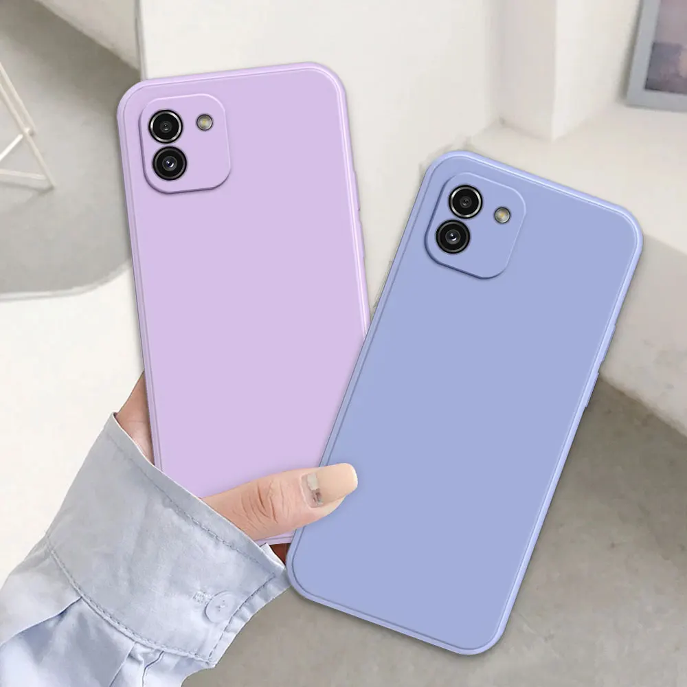 Pour Samsung A03 étui antichoc pour Samsung Galaxy A03 Core coques de téléphone bonbons Silicone couverture arrière souple pour Samsung A03S Fundas