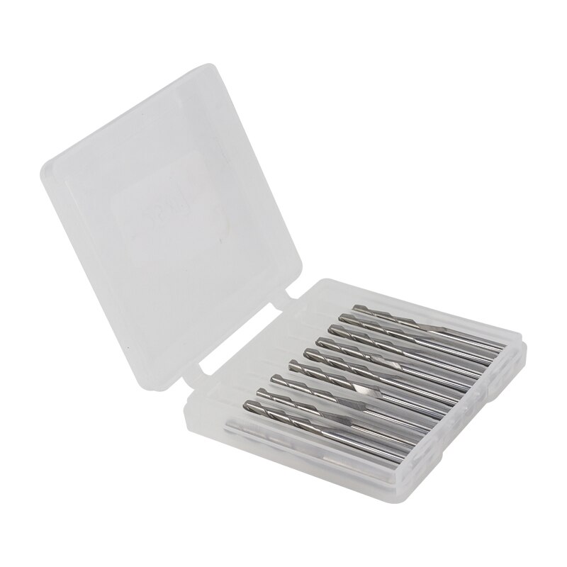 Fresadora CNC de extremo plano de flauta XCAN de 10 Uds de diámetro 1,5mm 2 para grabado de madera/plástico