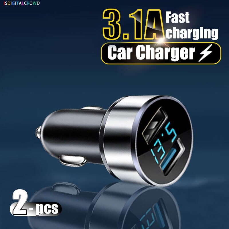 USB Car Charger For Mobile Phone On Iphone 12 Pro Max 11 5S Phone Adapter Fast Charging For Xiaomi Mi 11 9 Samsung Huawei In Car