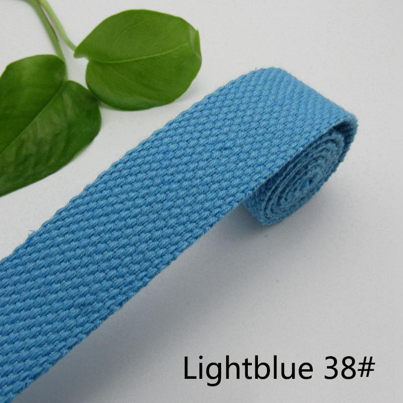 3Meter 50mm Dicke 2mm Leinwand Polyester Baumwolle Gurtband Etikett Band Taschen Rucksack Gurtband Voreingenommenheit Bindung Band DIY NäHenne Handwerk: LightBlue