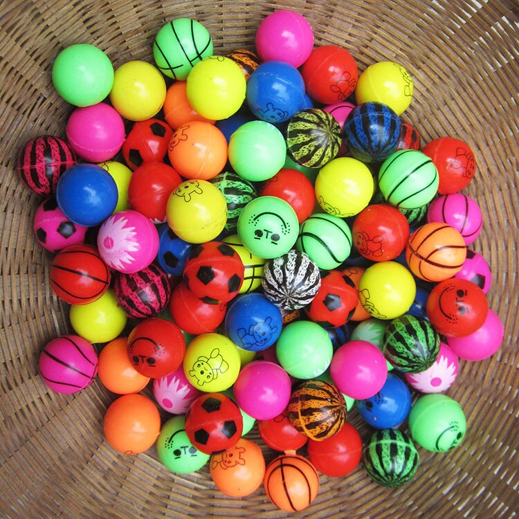 27mm Bouncy Ball child elastic rubber ball Children of pinball 1pcs