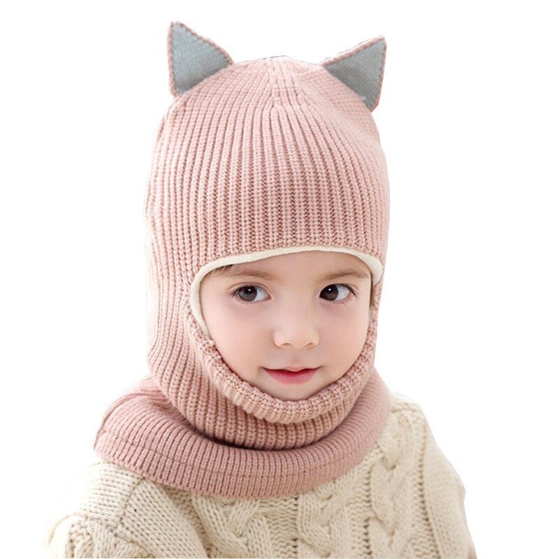 baby meisje winter muts warm en fluwelen Mutsen Gebreide Cap Kids Balaclava Masker Hoeden Meisjes Jongens Gebreide Hoeden Meisje jongen Bonnet Kids Hoeden & Caps: Groen