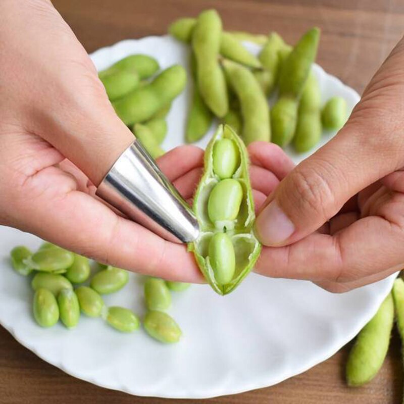 CTREE 1 Pair Stainless Steel Finger Protector Peeling Nut shell Kitchen Cutting Anti-Finger Protection Tools C267