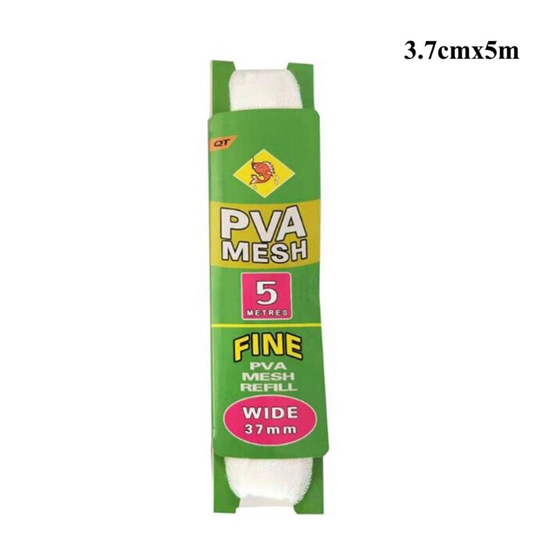 5m PVA Soluble Narrow Fishing Net Network Refill Stocking Bait Bag Water Dissolving Multifilament Mesh Fishing Feeder: B2