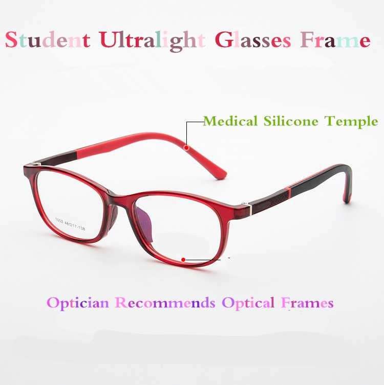 Rubber Leg Student Glasses Frame Children Myopia Prescription Eyeglasses Optical Kids Spectacle Frame For Boys&Girls