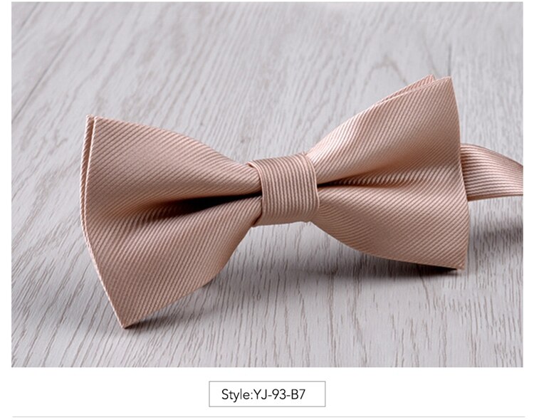 Herre sløyfe sommerfuglknute mann tilbehør luksuriøse sløyfer for menn svart halsbånd formell kommersiell dress bryllupsslips: Champagne