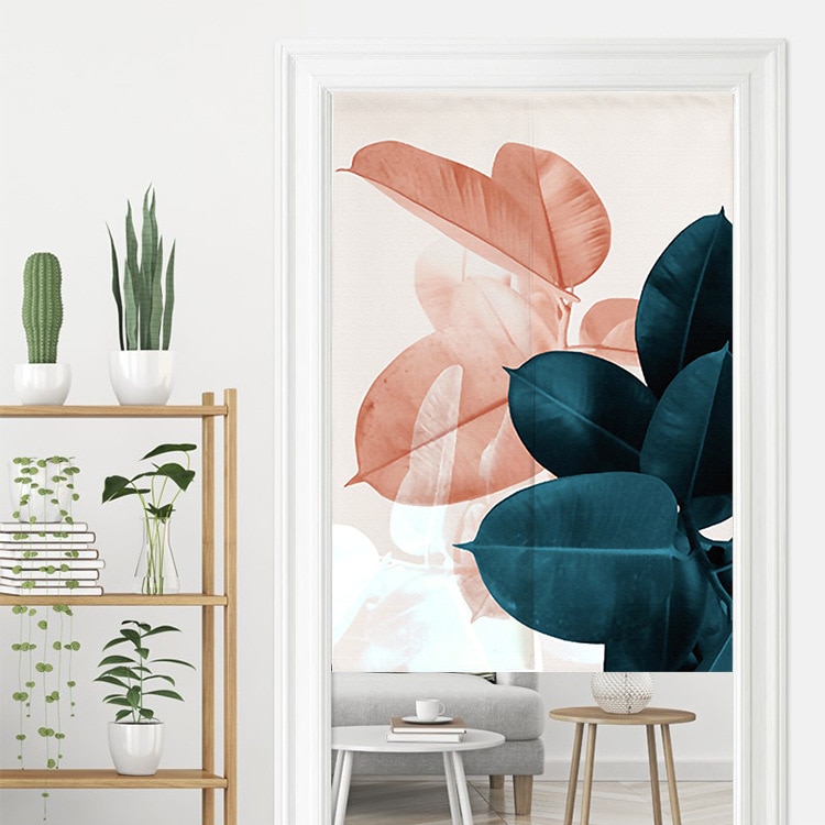 Modern blad dörr gardin vardagsrum sovrum jalusi gardin noren japansk gardin entré feng shui dörr gardin