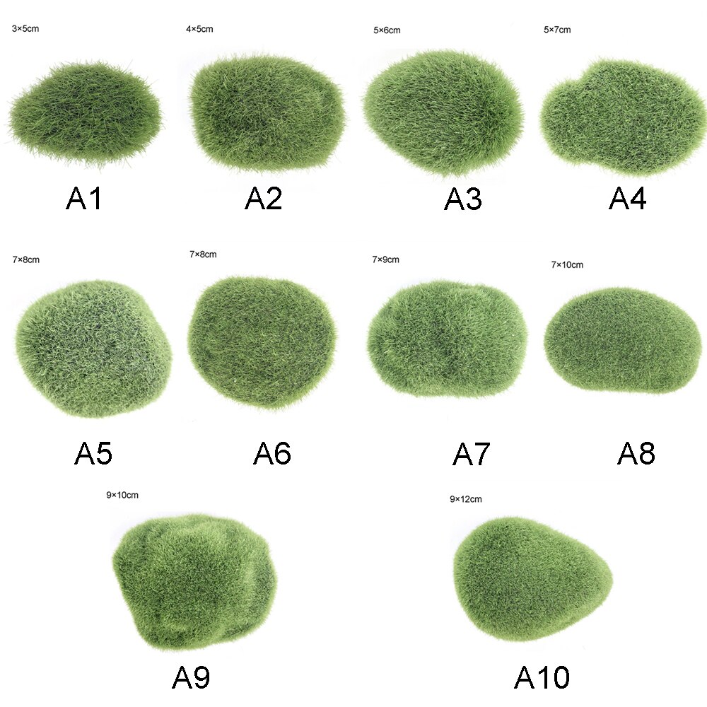 10 Pcs Artificial Moss Balls Simulation Plant Simulation Plant DIY Decoration For Window Home Office Plant Wall Decor