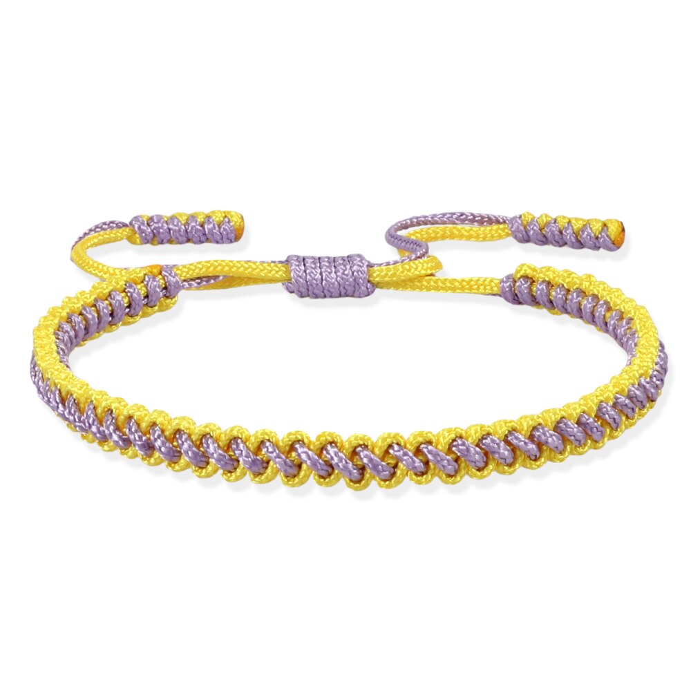 Tressé à la main Chaîne Bracelet de Corde de Charme De Bracelets Pour Femme hommes Vous Apporter La Chance Paisible Taille Réglable À La Bijoux: style 3