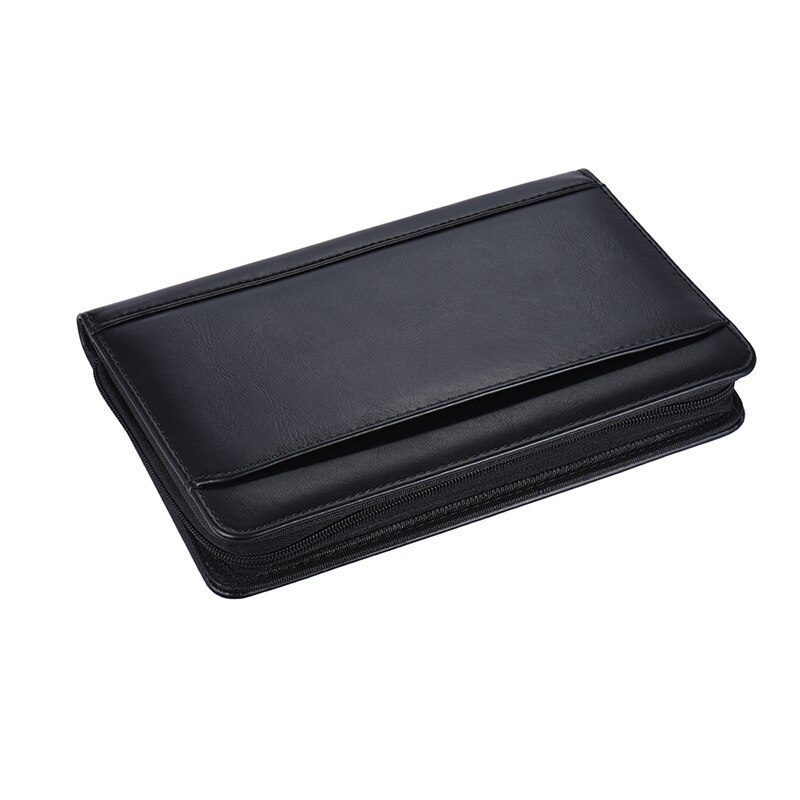 Portable A5 Organizer Folder Padfolio Document Case Organizer PU Leather Writing Pad Holder Padfolio for Business