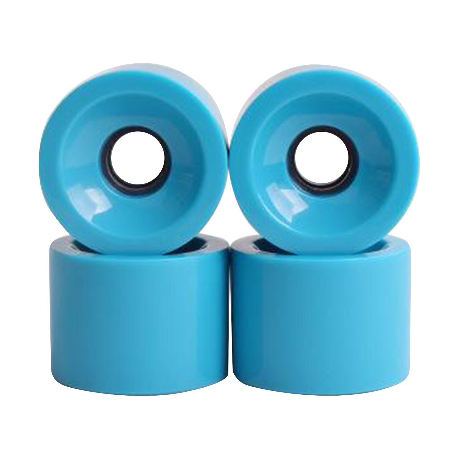 4Pcs 78A Skateboard Wheels 70X51mm Roller Cruiser Repair Maintenance Parts: Blue