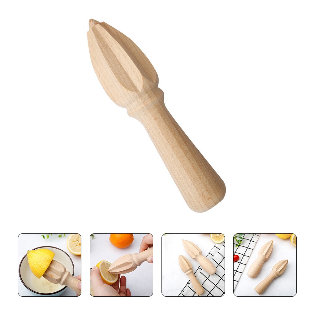 Manual Maker Wooden Fruit Reamer Lemon Juicer Squeezer Wooden Lemon Reamer for Restaurant Kitchen