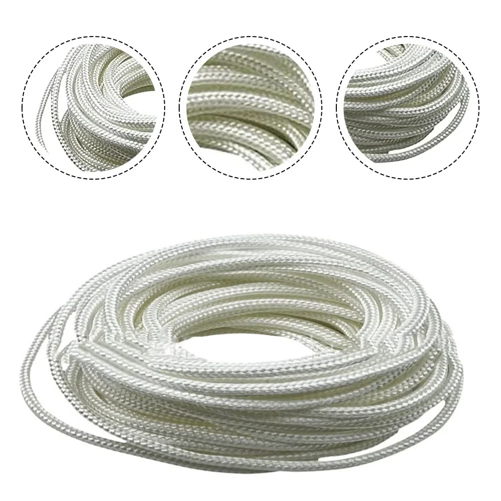Cortacésped línea de arranque cuerda Manual Nylon 2,5mm/3mm/3,5mm/4mm 2/4/5/10M 2M/4M/5M/10M cable motor para cortacésped blanco