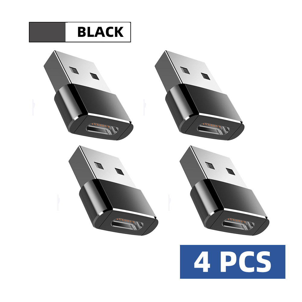 1/2PCS USB 3.0 To Type C OTG Charger Adapter Connector Type-C to USB Male To Type-c Adapt Converter for PC MacBook Car USB ipad: WHITE
