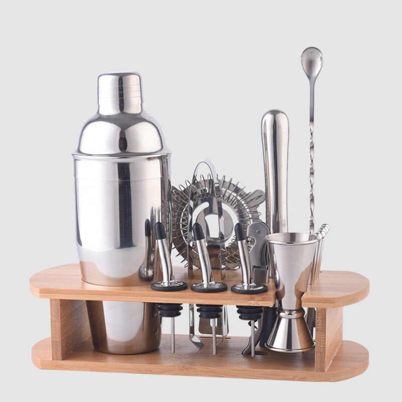 Shike Cup Cocktail Shaker Stainless Steel Hand Shake Shaker Tea Shop Pot Bar Tool Sets Wine Bottle Cocktail Shaker