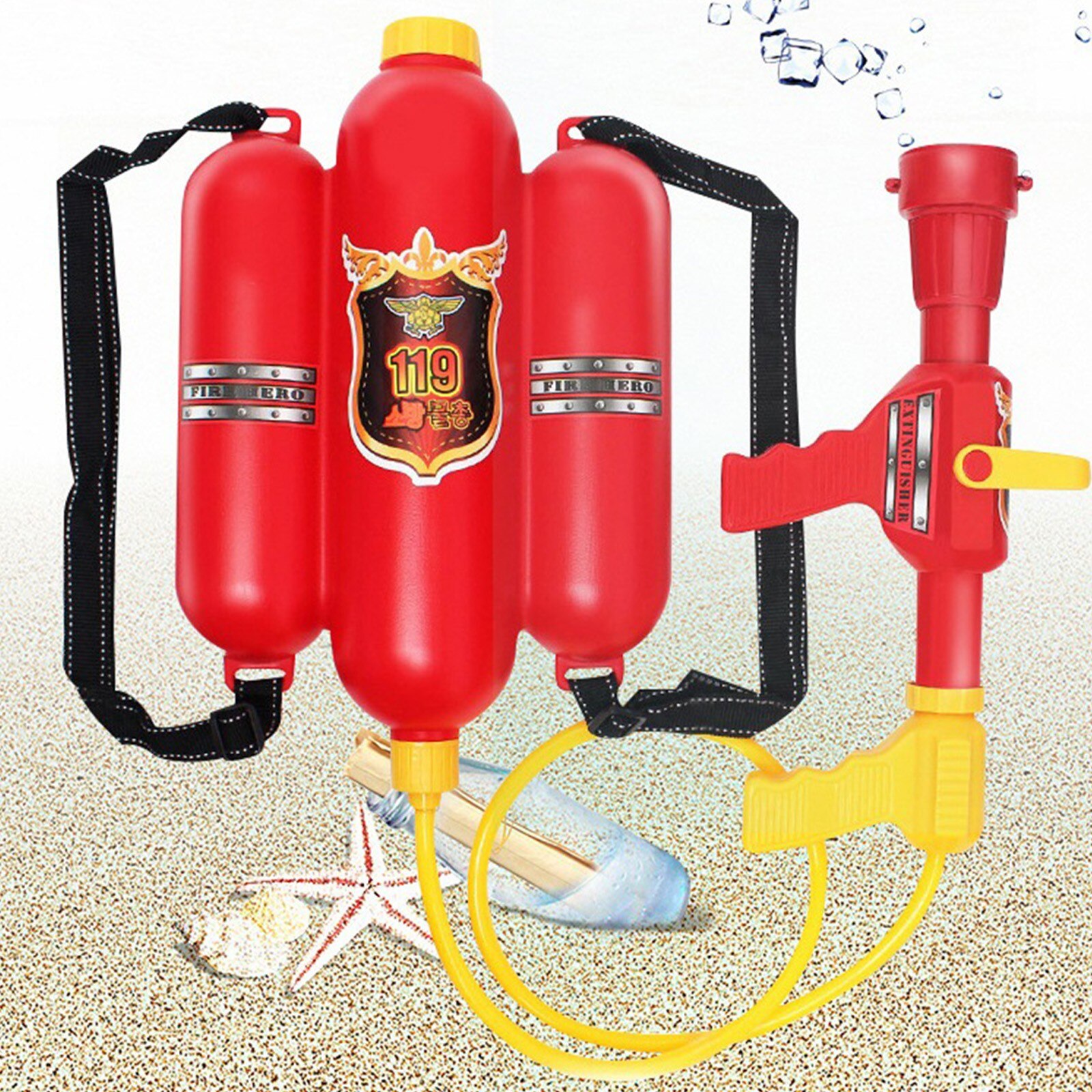 Kinderen Familie Water Guns Games Speelgoed Brandweerman Rugzak Water Shooter-Blaster Waterpistolen Strand Speelgoed Kids Zomer Outdoor Speelgoed #5