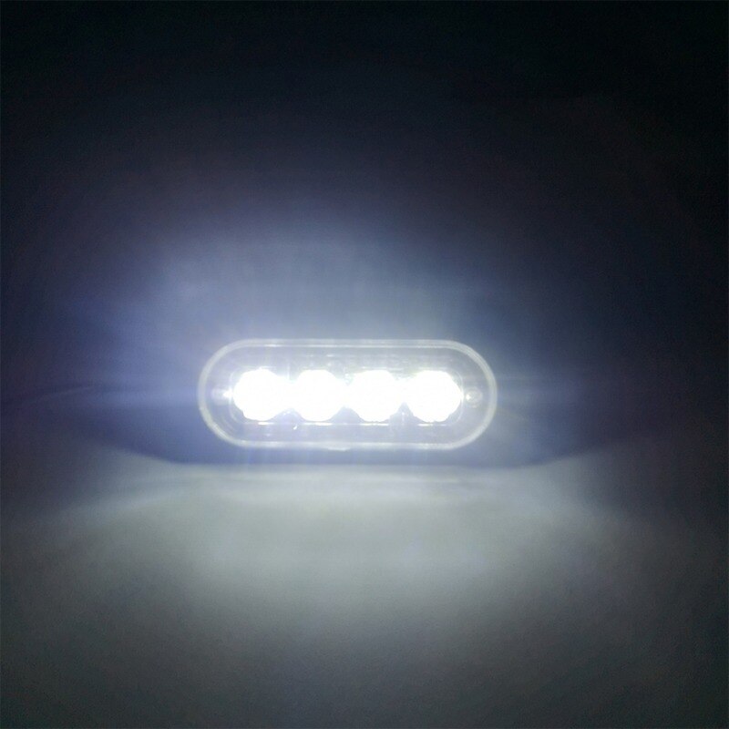 4 Led Auto Emergency Strobe Light Truck Van Side Waarschuwingslampje Ambulance Noodverlichting Super Heldere-
