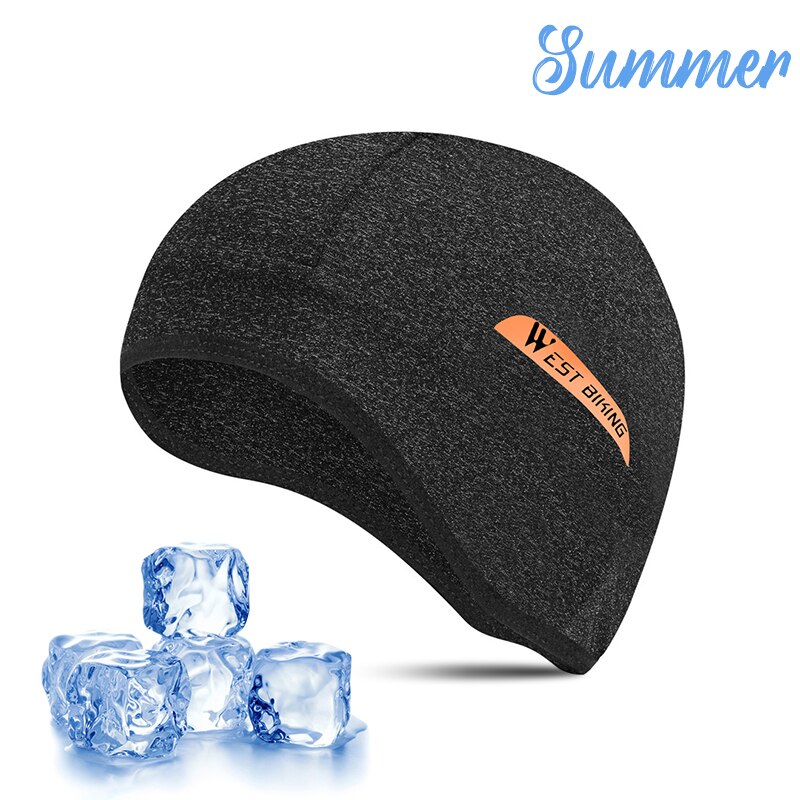 WEST BIKING Bicycle Caps Women Men Summer Ice Silk Helmet Liner MTB Bike Hats Outdoor Sports Sun Protection Hiking Cycling Caps: 294 Grey