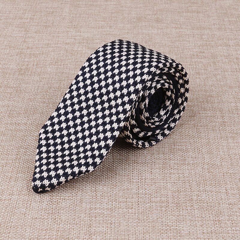 Męskie dzianiny dzianiny wypoczynek trójkąt krawat w paski normalne ostre krawaty narożne dla mężczyzn cienki krawat klasyczny tkany projektant krawat: 6