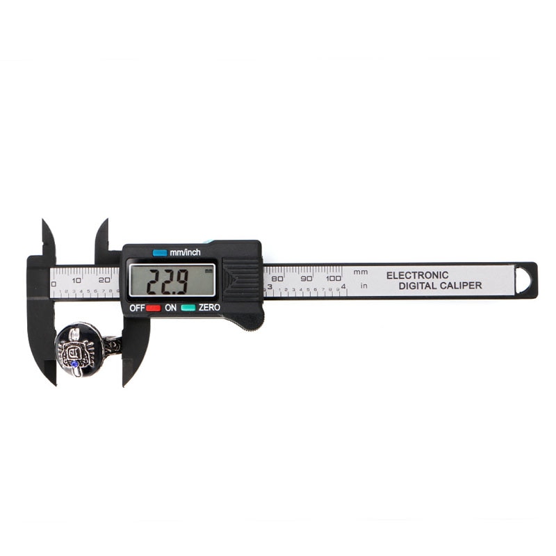 LCD Electronic Digital Vernier Caliper Gauge Measure Stone Bead Gem Jewelry Tool