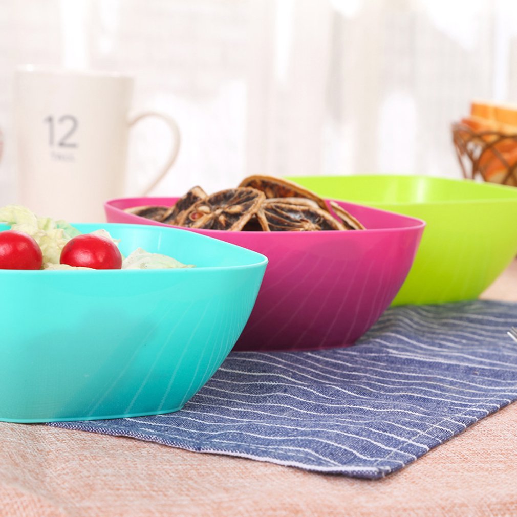 Firkantet frugtskål stue plastik frugtskål hjem køkkenvask sofabord slikskål salatskål